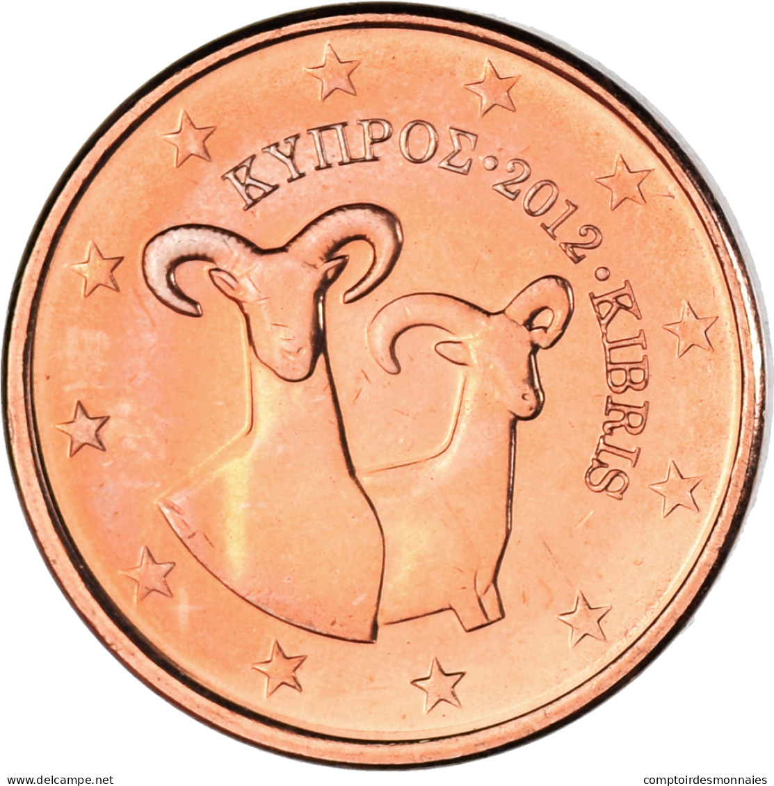 Chypre, Euro Cent, 2012, SUP, Cuivre Plaqué Acier, KM:78 - Chipre