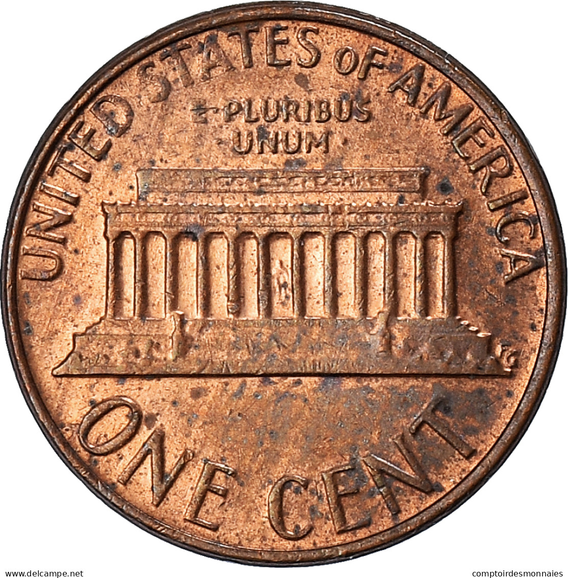 Monnaie, États-Unis, Lincoln Cent, Cent, 1980, U.S. Mint, Denver, TB+, Laiton - 1959-…: Lincoln, Memorial Reverse