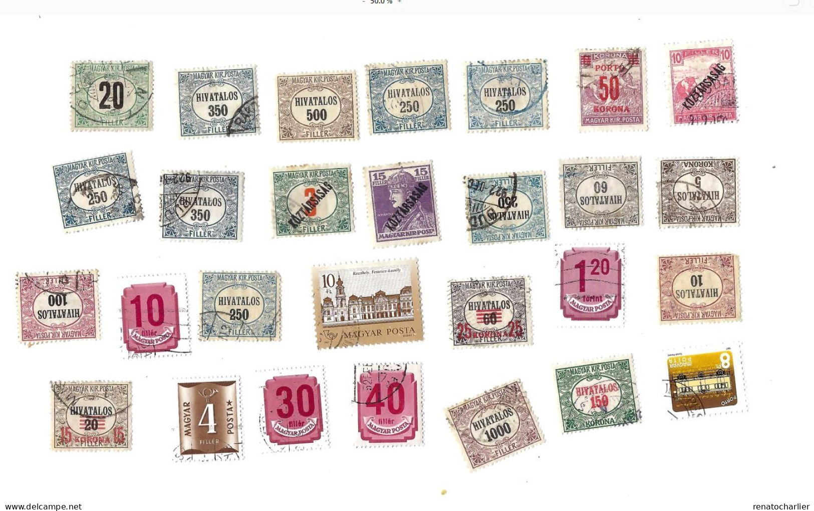 Collection De 95 Timbres  Oblitérés.Anciens. - Sammlungen