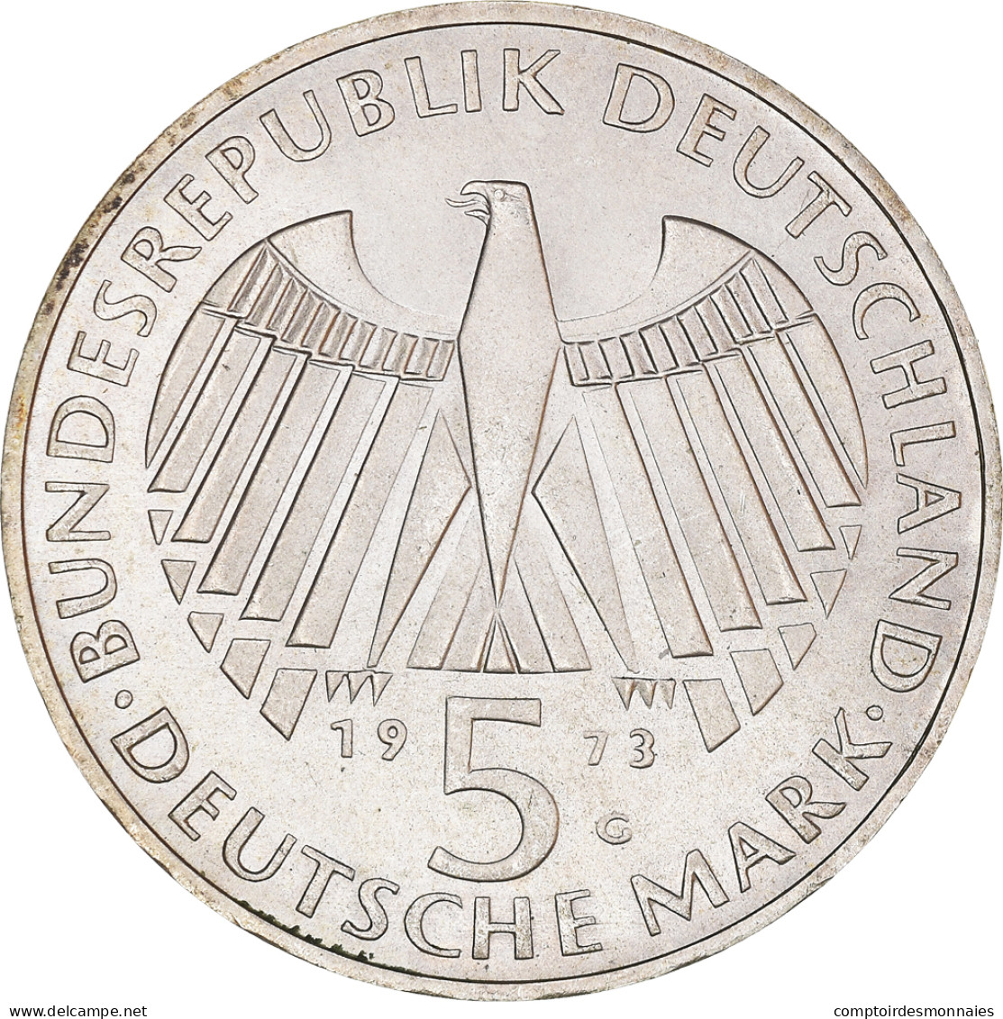 Monnaie, République Fédérale Allemande, 5 Mark, 1973, Karlsruhe, Germany - 5 Marchi