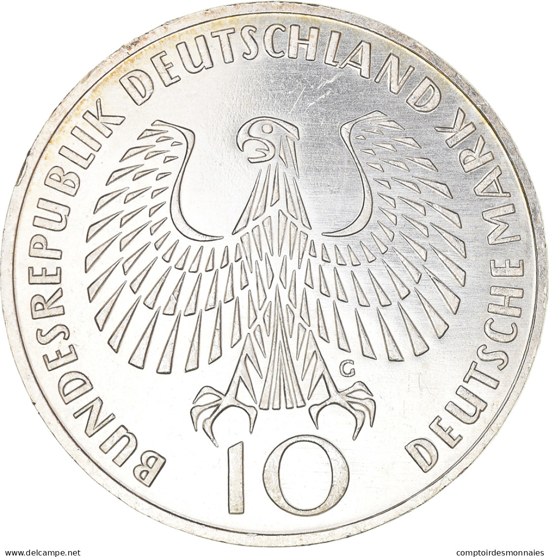 Monnaie, République Fédérale Allemande, 10 Mark, 1972, Karlsruhe, SPL - Commemorations