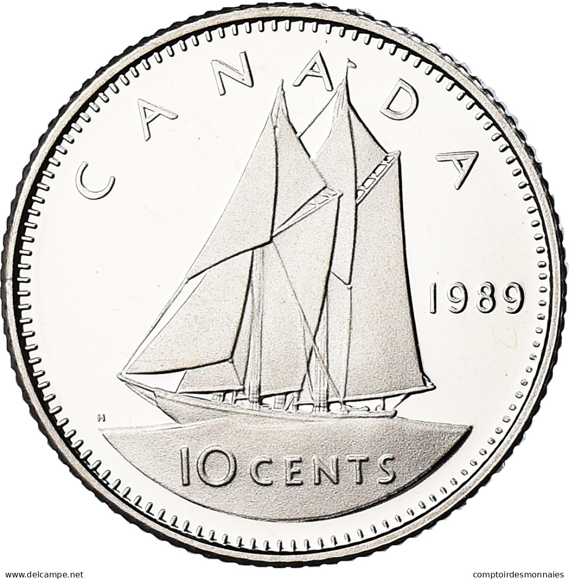 Monnaie, Canada, Elizabeth II, 10 Cents, 1989, Royal Canadian Mint, Ottawa, BE - Canada