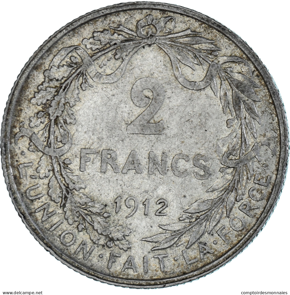 Monnaie, Belgique, Albert I, 2 Francs, 2 Frank, 1912, TTB, Argent, KM:74 - 2 Francs