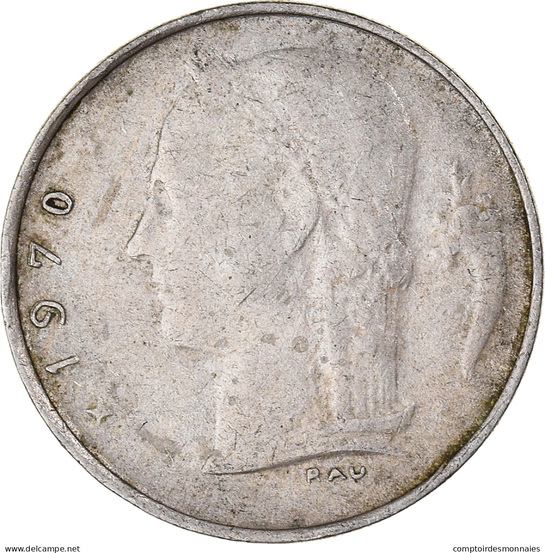 Monnaie, Belgique, Franc, 1970, TTB, Cupro-nickel, KM:142.1 - 1 Franc