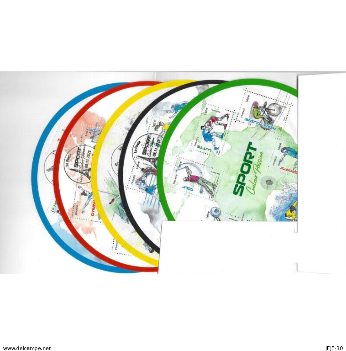 Coffret 5 Blocs De Timbres Sport Couleur Passion - 2023. - Autres & Non Classés