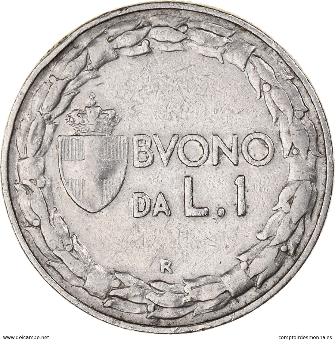 Monnaie, Italie, Vittorio Emanuele III, Lira, 1924, Rome, TB+, Nickel, KM:62 - 1 Lire