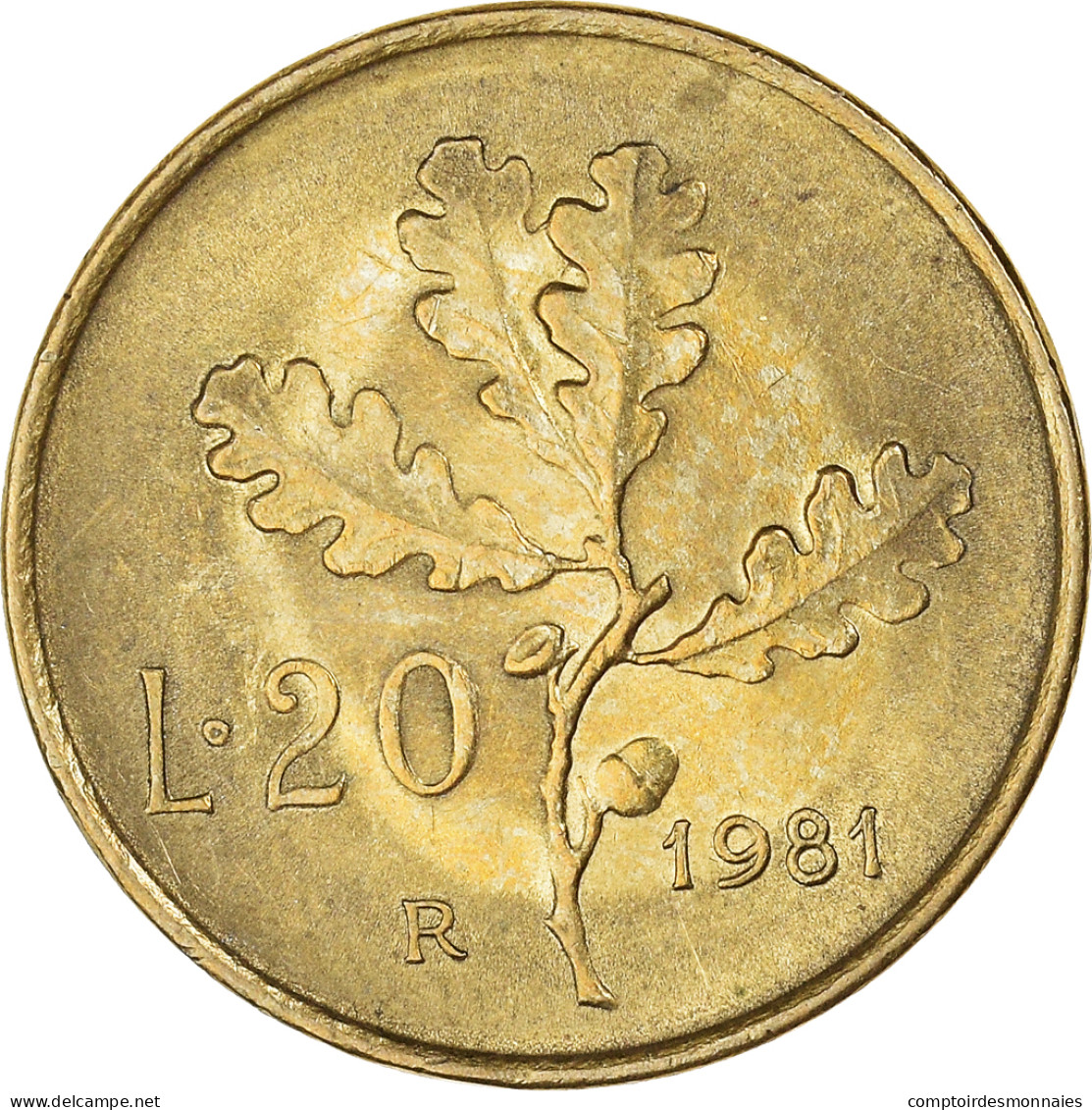 Monnaie, Italie, 20 Lire, 1981, Rome, TB, Bronze-Aluminium, KM:97.2 - 20 Lire