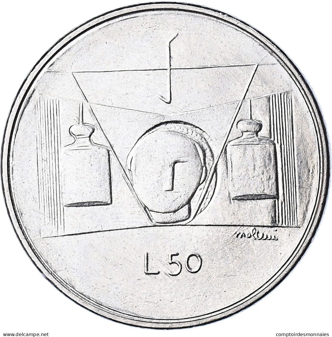 Monnaie, Saint Marin , 50 Lire, 1976, Rome, FDC, FDC, Acier, KM:56 - San Marino