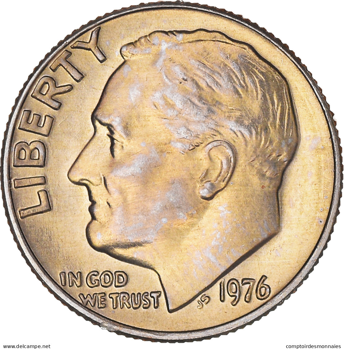 Monnaie, États-Unis, Roosevelt Dime, Dime, 1976, U.S. Mint, Philadelphie, SPL - 1946-...: Roosevelt