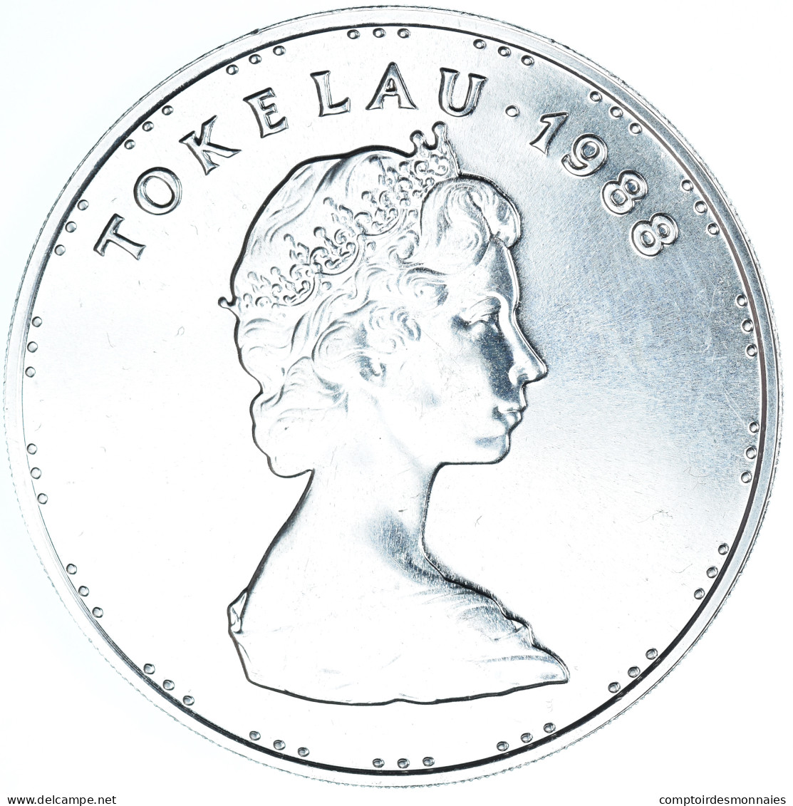 Monnaie, Tokelau, Elizabeth II, 5 Dollars, 1988, British Royal Mint, SPL - New Zealand