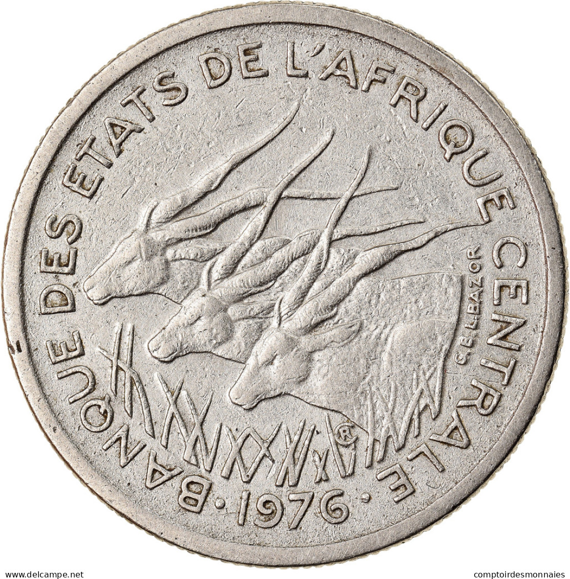 Monnaie, États De L'Afrique Centrale, 50 Francs, 1976, Paris, TTB, Nickel - Kamerun