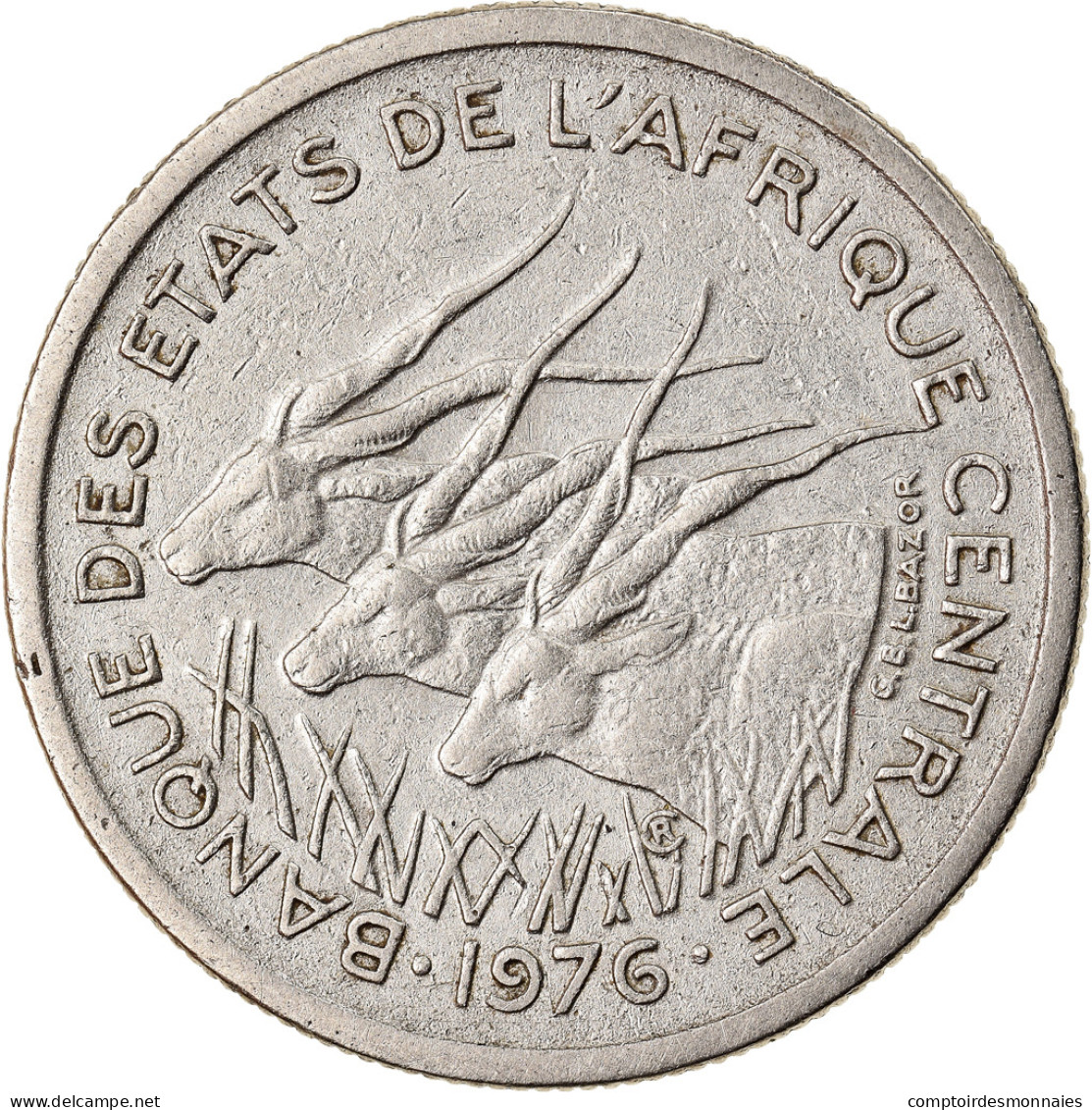 Monnaie, États De L'Afrique Centrale, 50 Francs, 1976, Paris, TTB, Nickel - Camerun