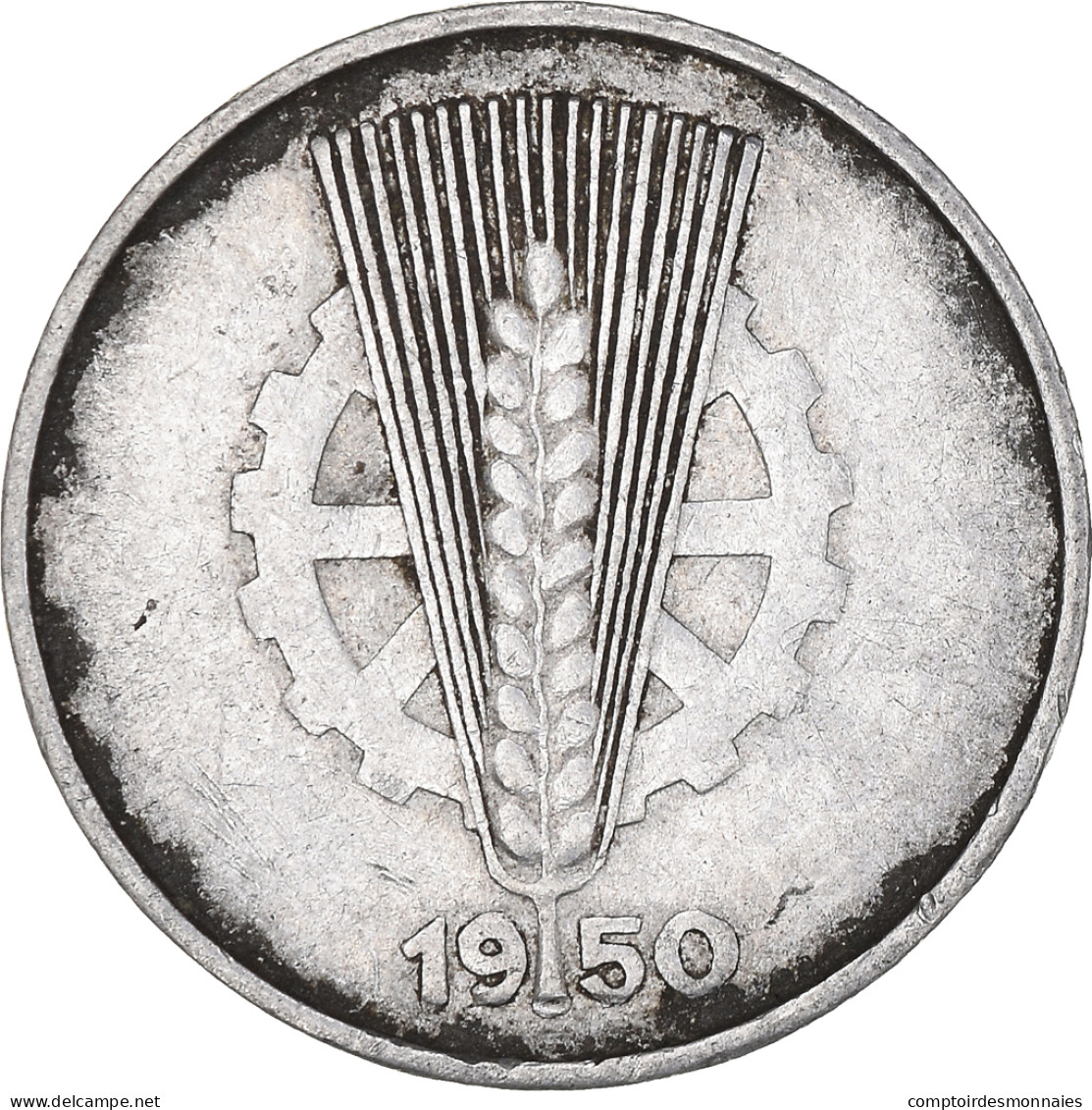 Monnaie, République Démocratique Allemande, 10 Pfennig, 1950, Berlin, TB - 10 Pfennig