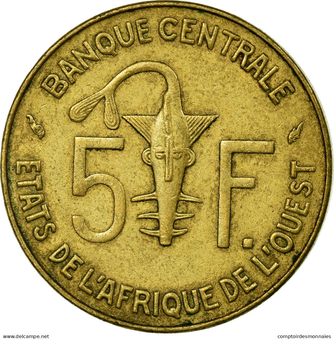 Monnaie, West African States, 5 Francs, 1976, Paris, TTB - Ivory Coast