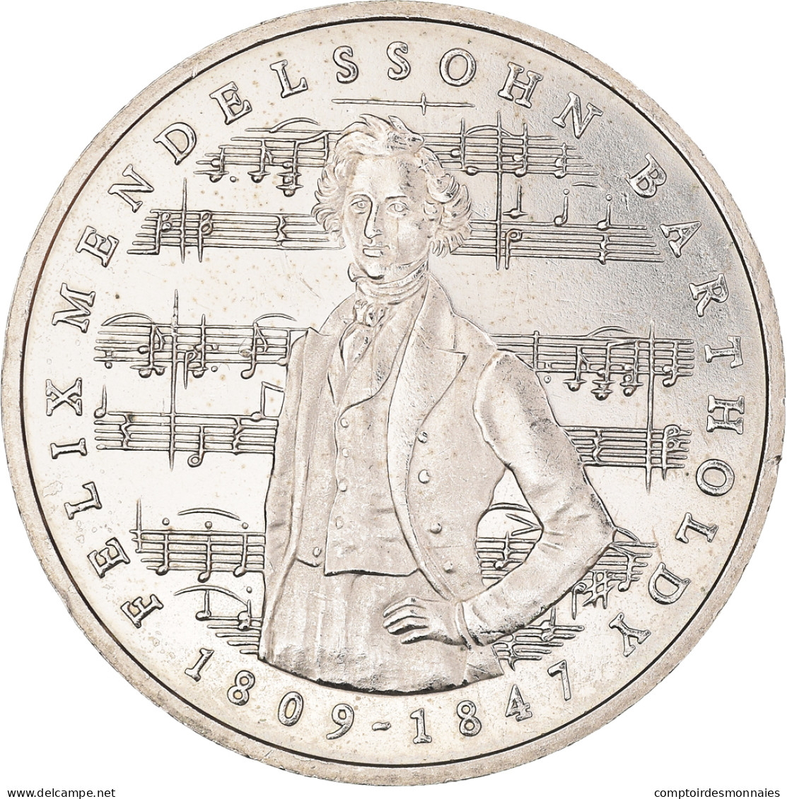 Monnaie, République Fédérale Allemande, 175th Anniversary - Birth Of Felix - Commémoratives
