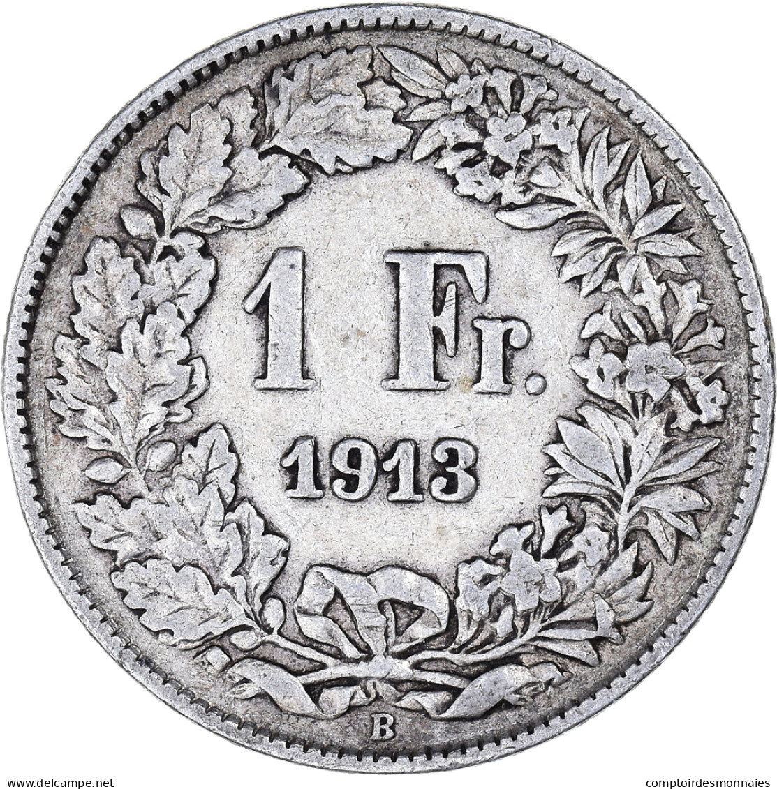 Monnaie, Suisse, Franc, 1913, Bern, TB+, Argent, KM:24 - Autres & Non Classés