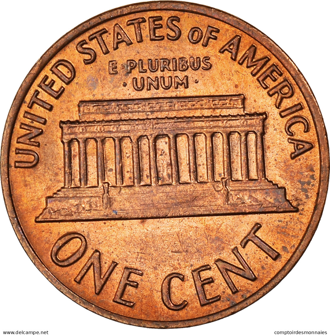 Monnaie, États-Unis, Lincoln Cent, Cent, 1972, U.S. Mint, Philadelphie, TTB+ - 1959-…: Lincoln, Memorial Reverse