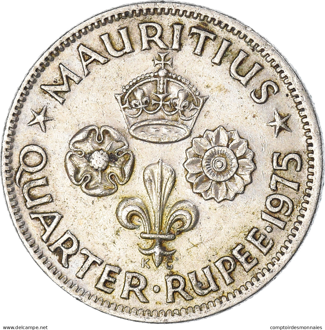 Monnaie, Maurice, 1/4 Rupee, 1975 - Mauricio