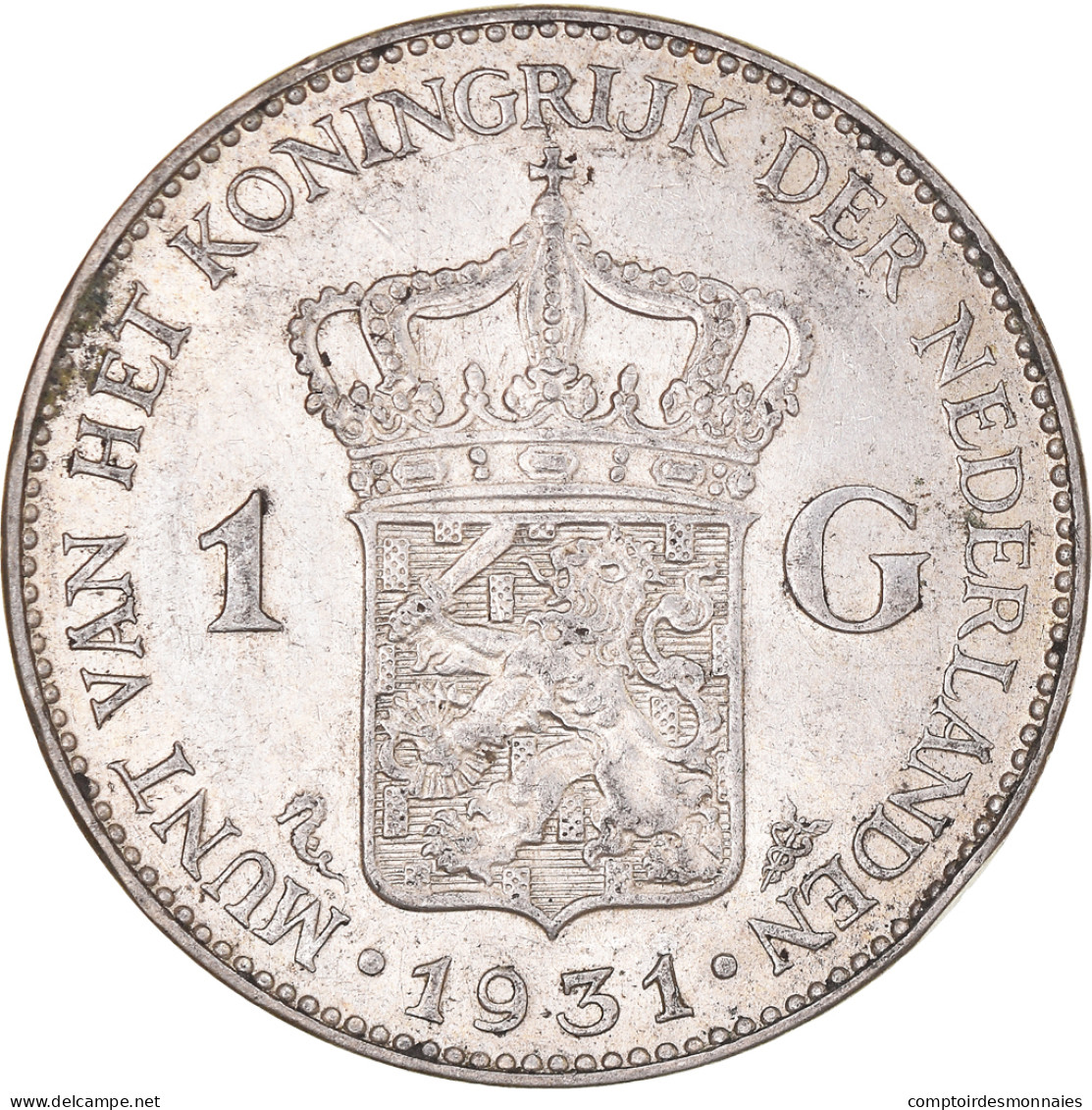 Monnaie, Pays-Bas, Wilhelmina I, Gulden, 1931, Utrecht, TTB, Argent, KM:161.1 - 1 Florín Holandés (Gulden)