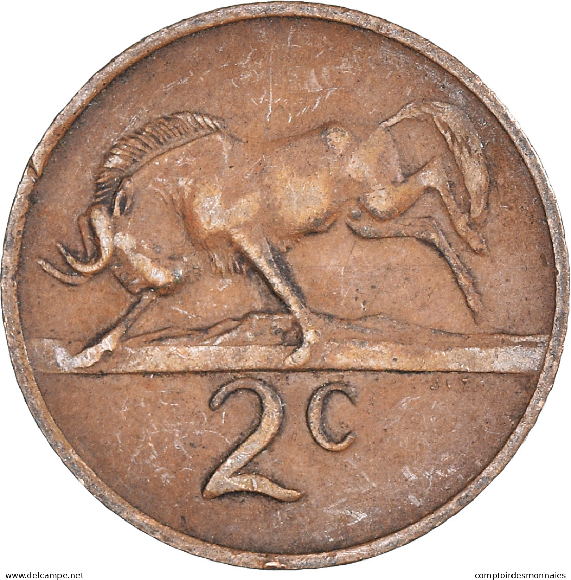 Monnaie, Afrique Du Sud, 2 Cents, 1971 - Sudáfrica