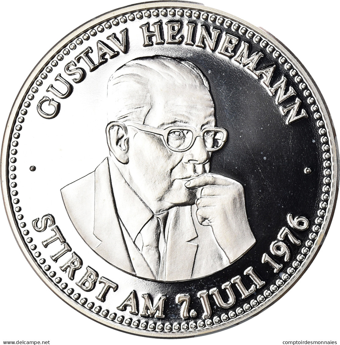 Allemagne, Médaille, 1993, GUSTAV HEINEMANN.BE., SPL, Argent - Altri & Non Classificati