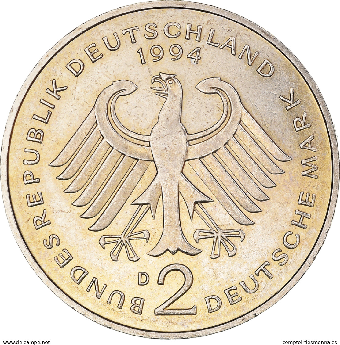 Monnaie, République Fédérale Allemande, 2 Mark, 1989, Munich, TTB+ - Conmemorativas