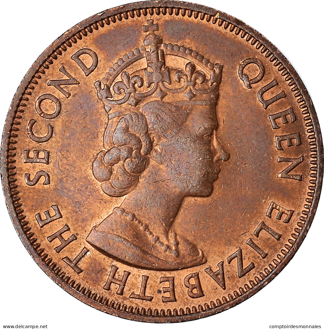 Monnaie, Maurice, Elizabeth II, 5 Cents, 1975, TTB+, Bronze, KM:34 - Maurice