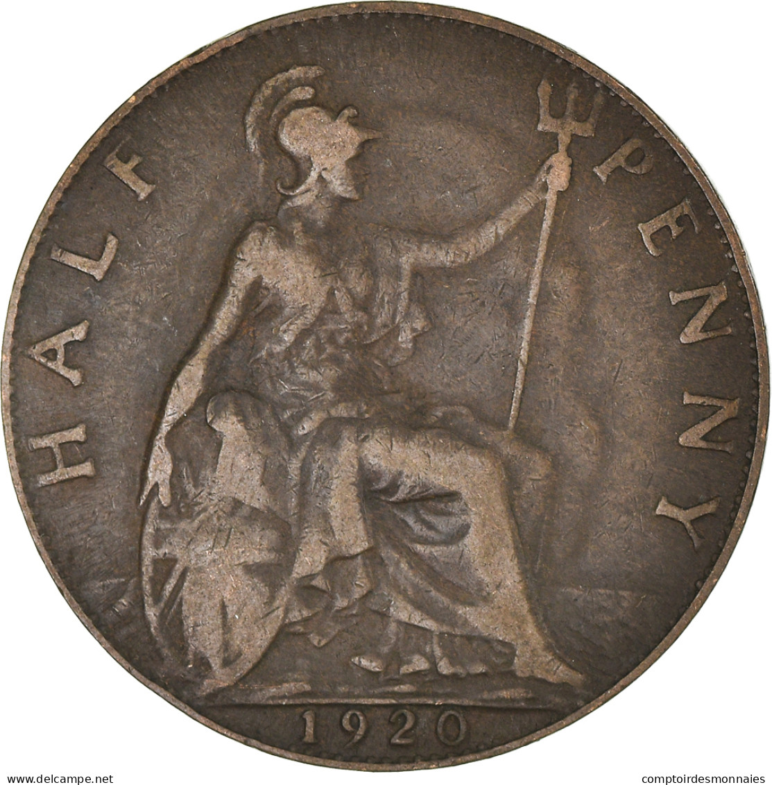 Monnaie, Grande-Bretagne, 1/2 Penny, 1920 - C. 1/2 Penny