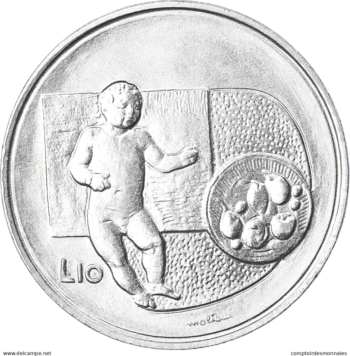 Monnaie, Saint Marin , 10 Lire, 1976, Rome, FDC, FDC, Aluminium, KM:54 - Saint-Marin
