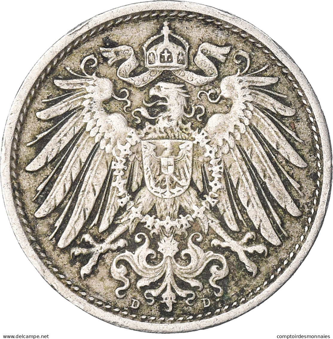 Monnaie, Empire Allemand, 10 Pfennig, 1913 - 10 Pfennig