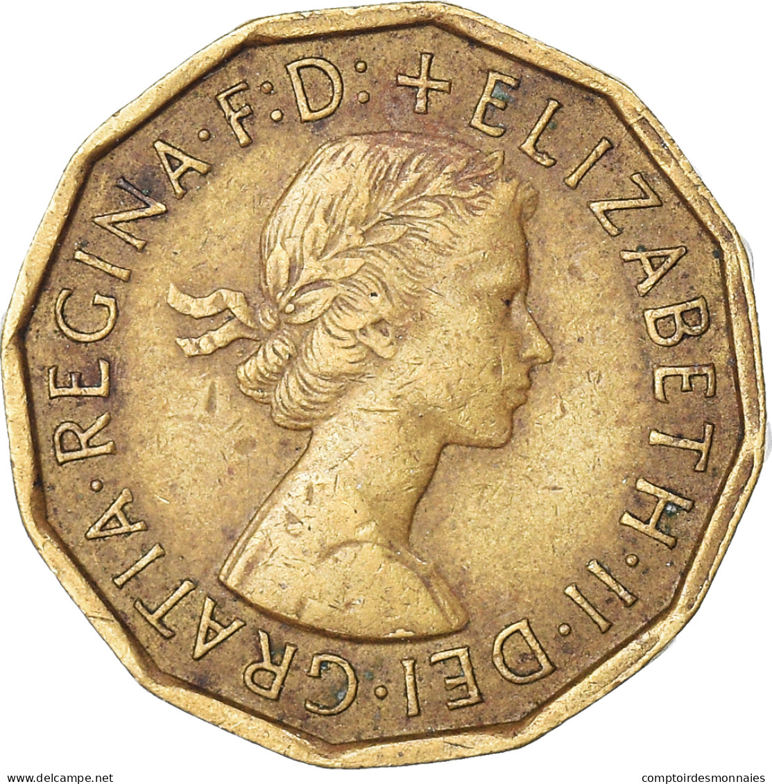 Monnaie, Grande-Bretagne, 3 Pence, 1966 - F. 3 Pence