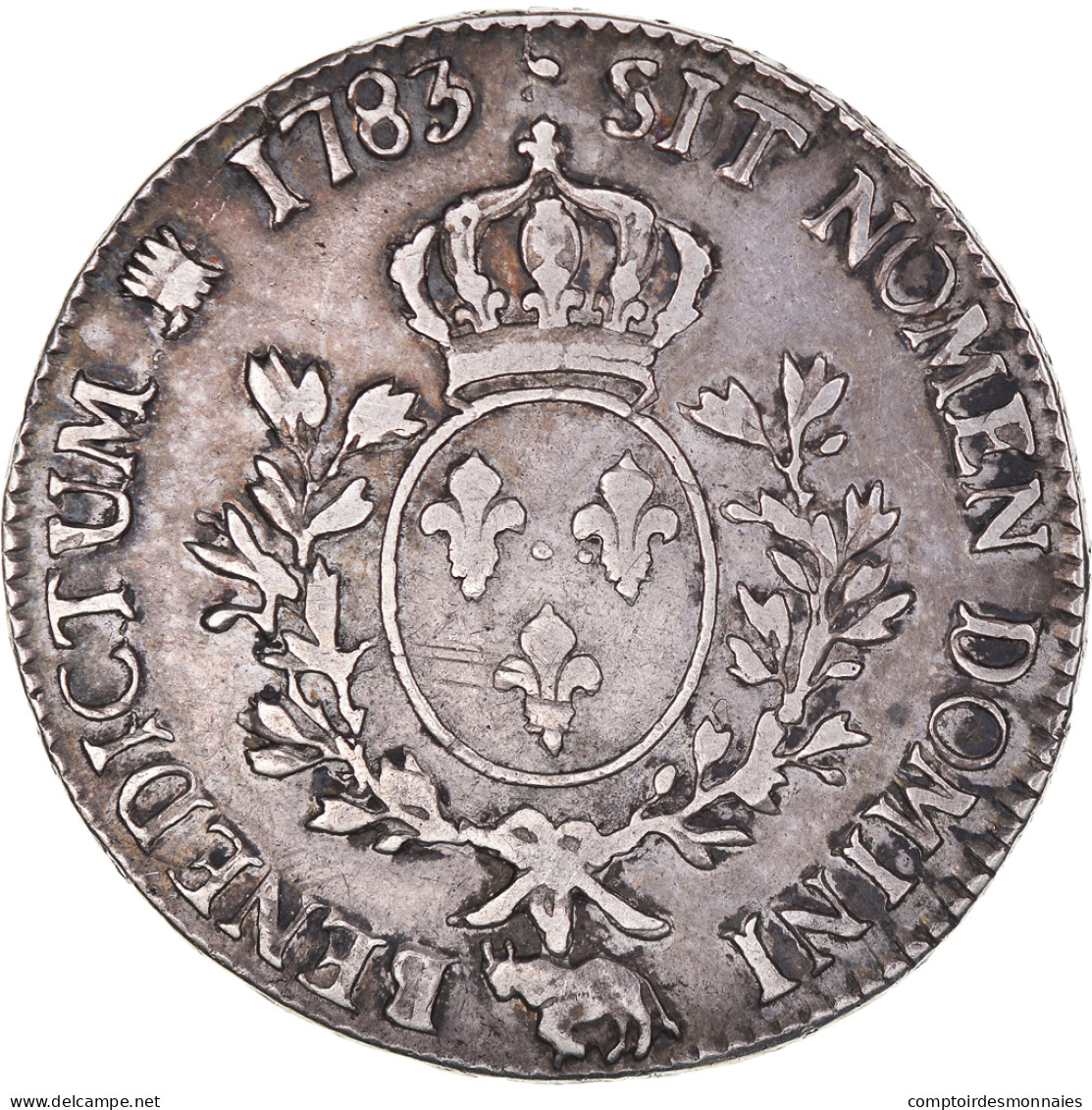 Monnaie, France, Louis XVI, Écu De Béarn Aux Branches D'olivier, Ecu, 1783 - 1774-1791 Lodewijjk XVI