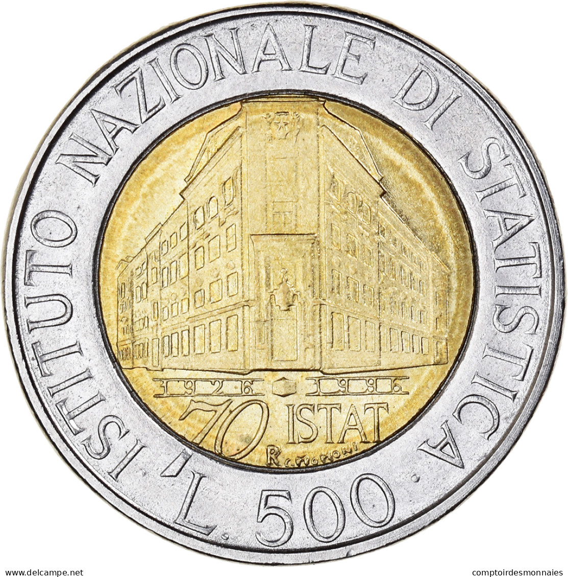 Monnaie, Italie, Istituto Nazionale Di Statistica, 500 Lire, 1996, Rome, TB+ - 500 Liras