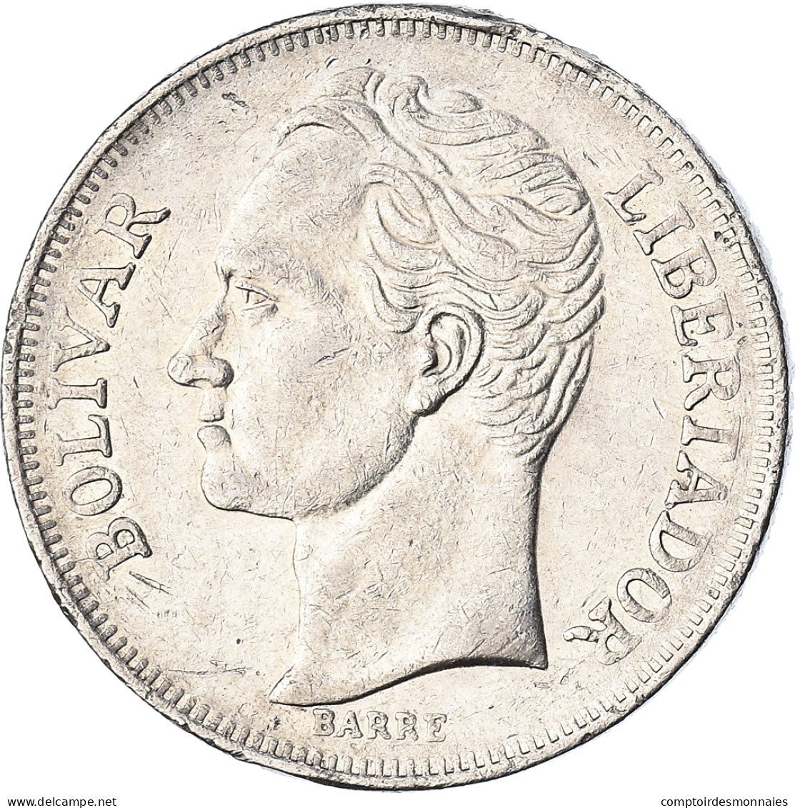Monnaie, Venezuela, 5 Bolivares, 1987, TTB, Nickel, KM:53.2 - Venezuela