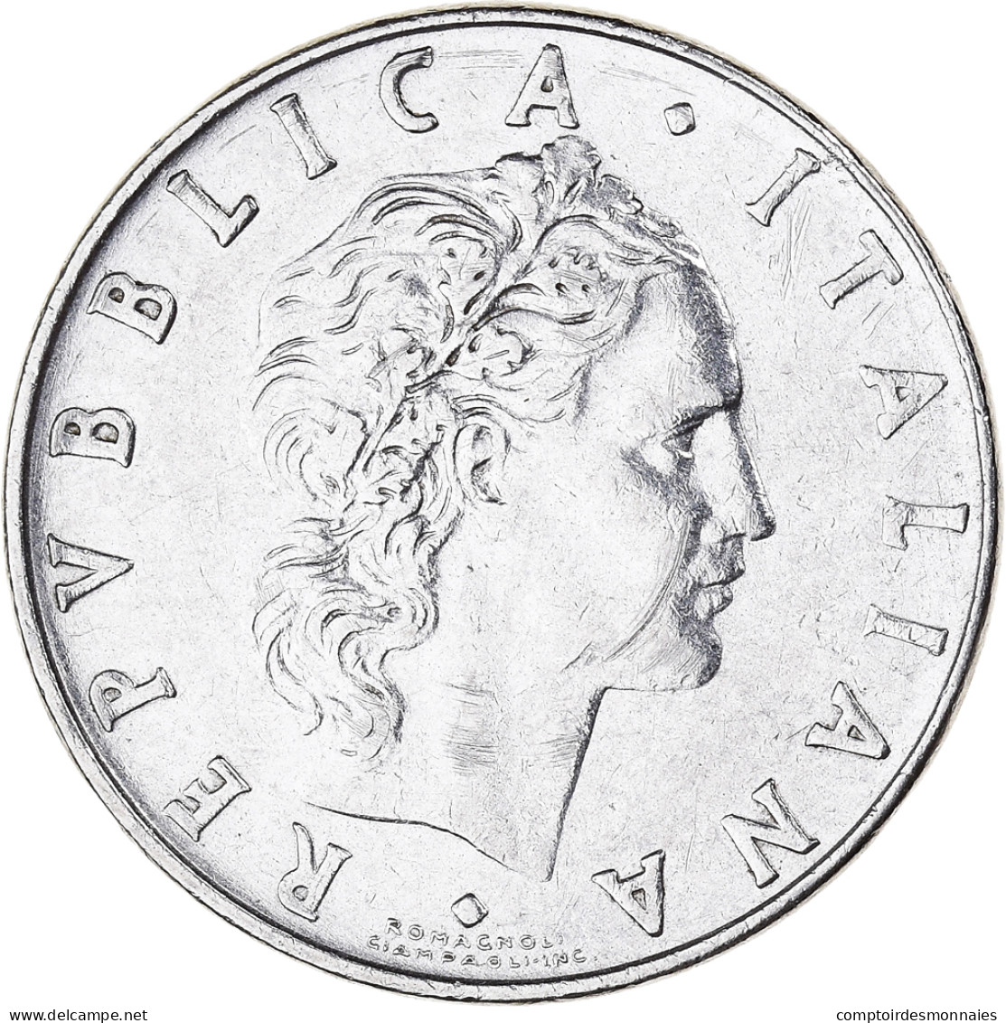 Monnaie, Italie, 50 Lire, 1972, Rome, TB+, Acier Inoxydable, KM:95.1 - 50 Liras