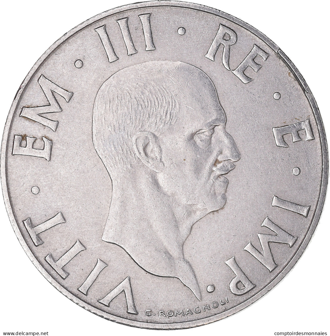 Monnaie, Italie, Vittorio Emanuele III, 2 Lire, 1940, Rome, TB+, Acier - 1900-1946 : Victor Emmanuel III & Umberto II