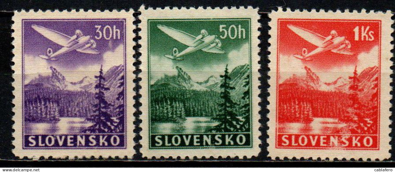 SLOVACCHIA - 1939 - Planes Over Tatra Mountains - SENZA GOMMA - Nuevos