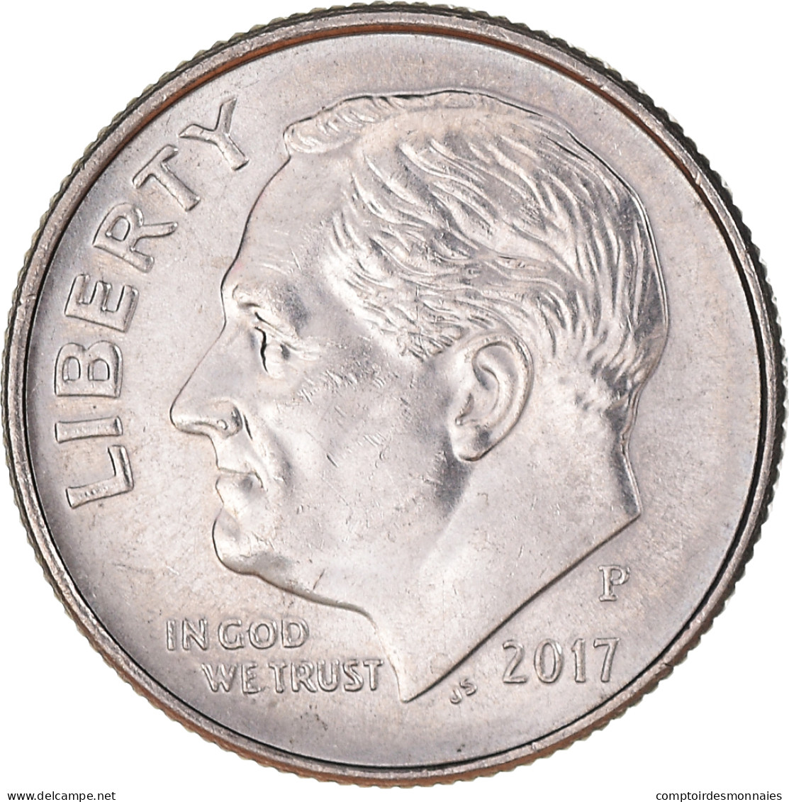 Monnaie, États-Unis, Dime, 2017, Philadelphie, SUP, Cupronickel Plaqué Cuivre - 1946-...: Roosevelt