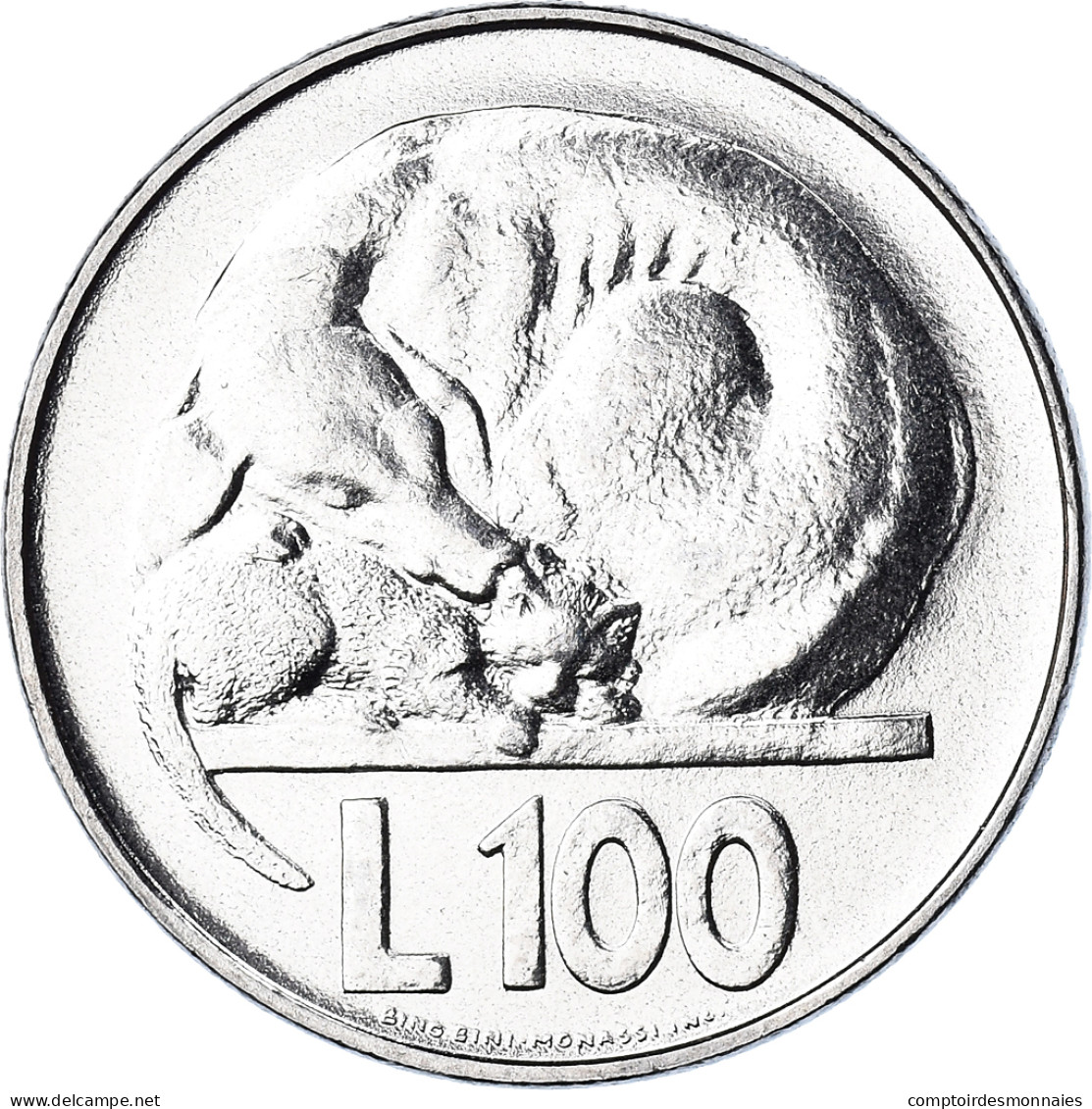 Monnaie, Saint Marin , 100 Lire, 1975, Rome, FDC, FDC, Acier, KM:46 - Saint-Marin