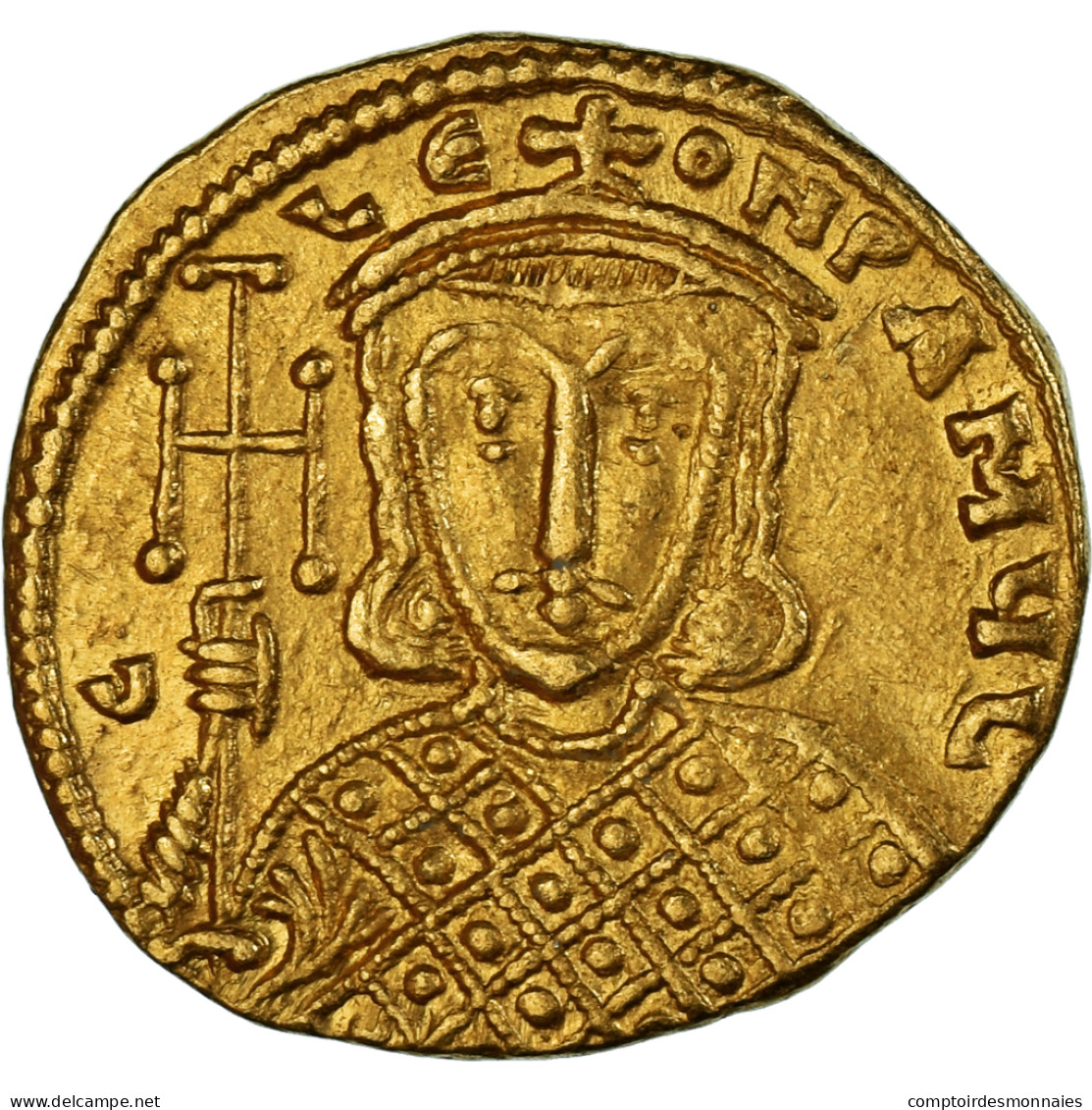 Monnaie, Constantine V Copronymus, With Leo IV And Leo III, Solidus, 756-764 - Byzantines