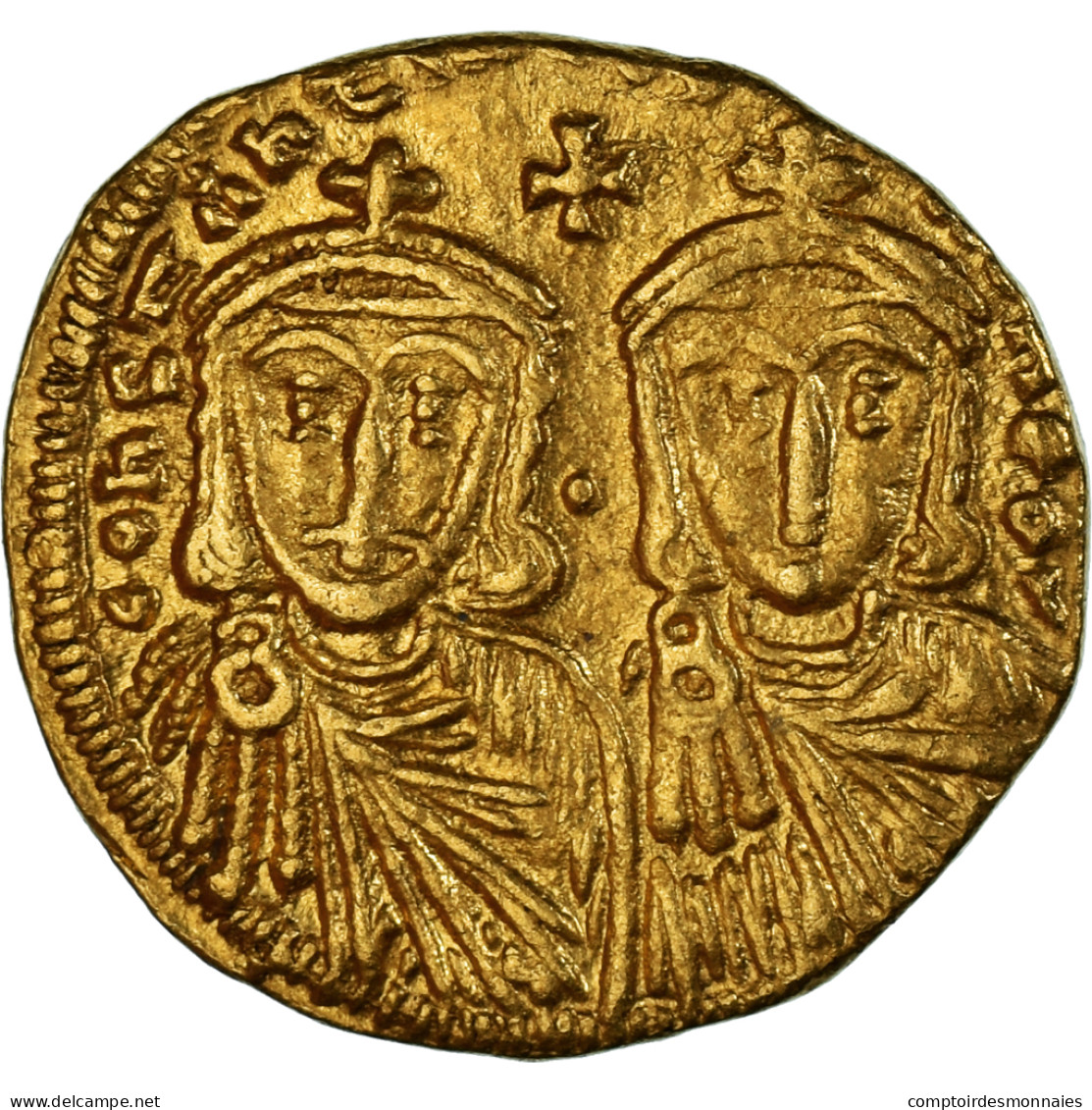 Monnaie, Constantine V Copronymus, With Leo IV And Leo III, Solidus, 756-764 - Byzantines