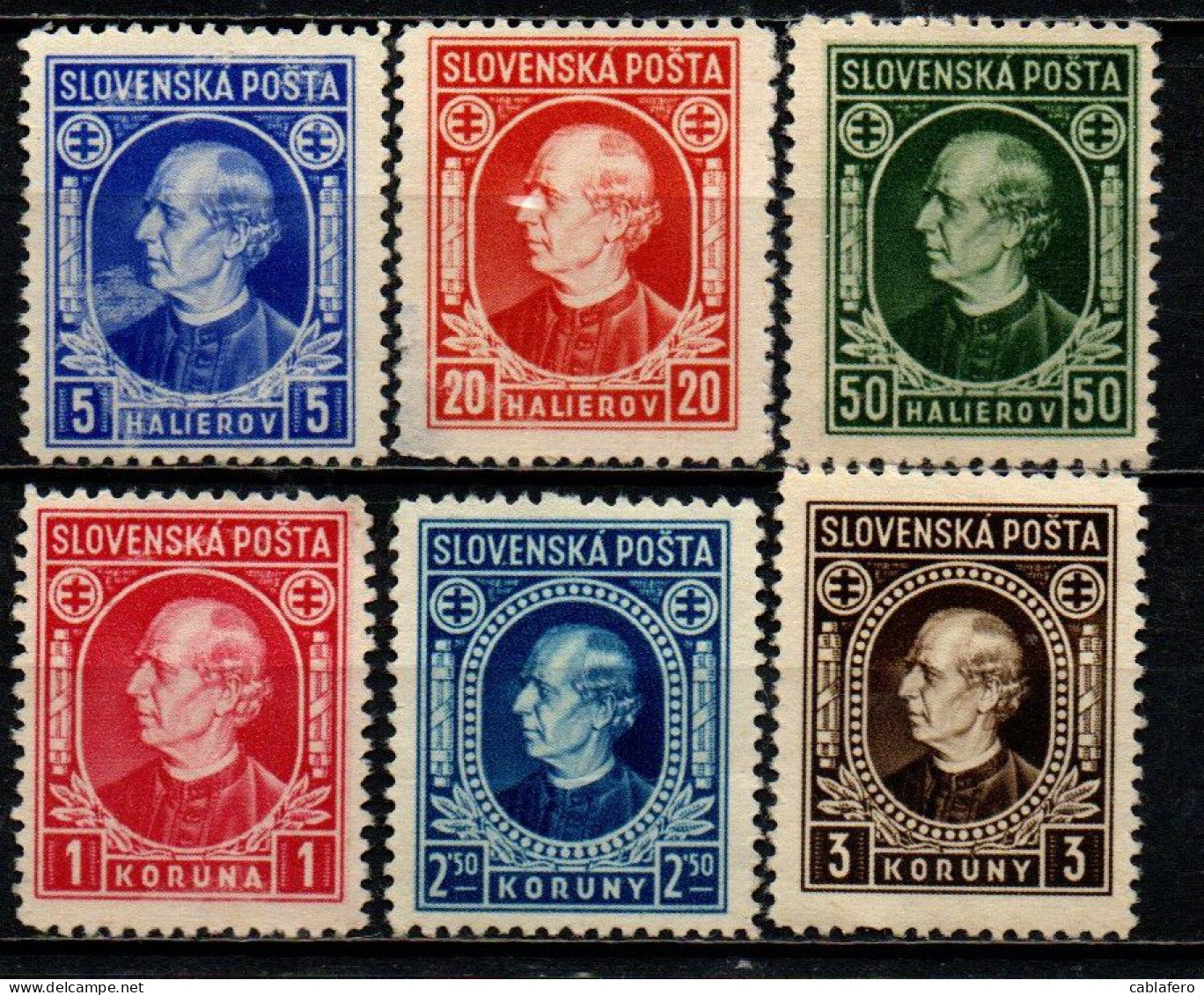 SLOVACCHIA - 1939 - Andrej Hlinka - SENZA GOMMA - Unused Stamps