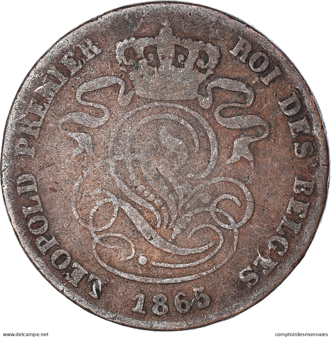 Monnaie, Belgique, 2 Centimes, 1865 - 2 Cents