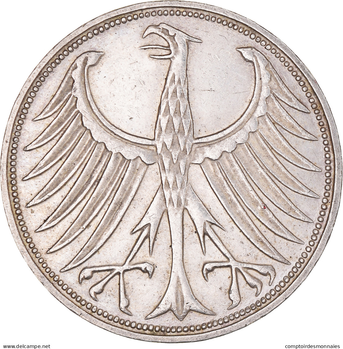 Monnaie, République Fédérale Allemande, 5 Mark, 1967, Stuttgart, TTB, Argent - 5 Marchi