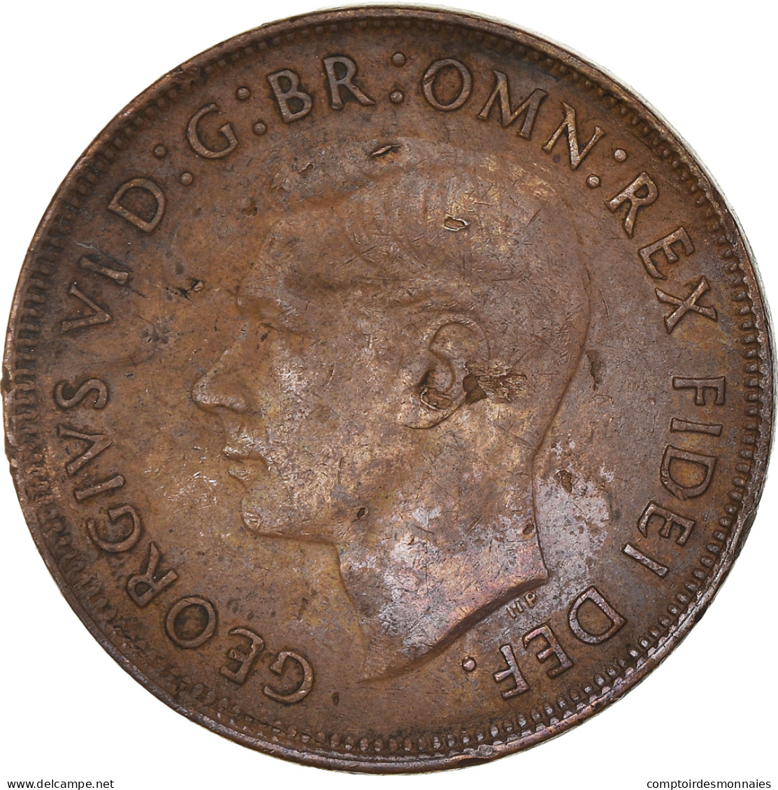 Monnaie, Australie, George VI, Penny, 1952, TB, Bronze, KM:43 - Penny