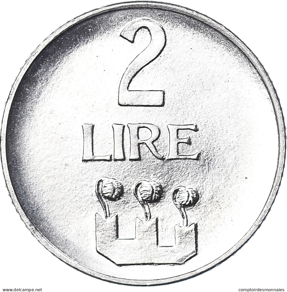 Monnaie, Saint Marin , 2 Lire, 1972, Rome, FDC, Aluminium, KM:15 - San Marino