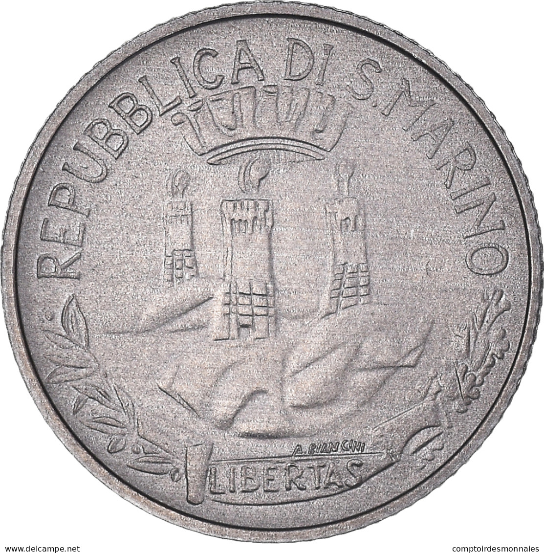 Monnaie, Saint Marin , 2 Lire, 1982, Rome, TTB+, Aluminium, KM:132 - San Marino