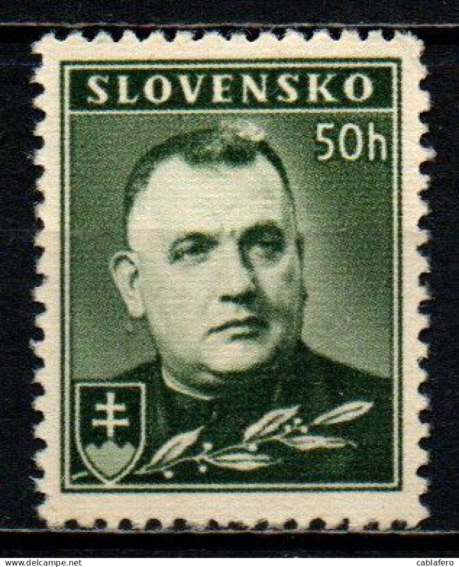SLOVACCHIA - 1939 - Dr. Josef Tiso - SENZA GOMMA - Unused Stamps