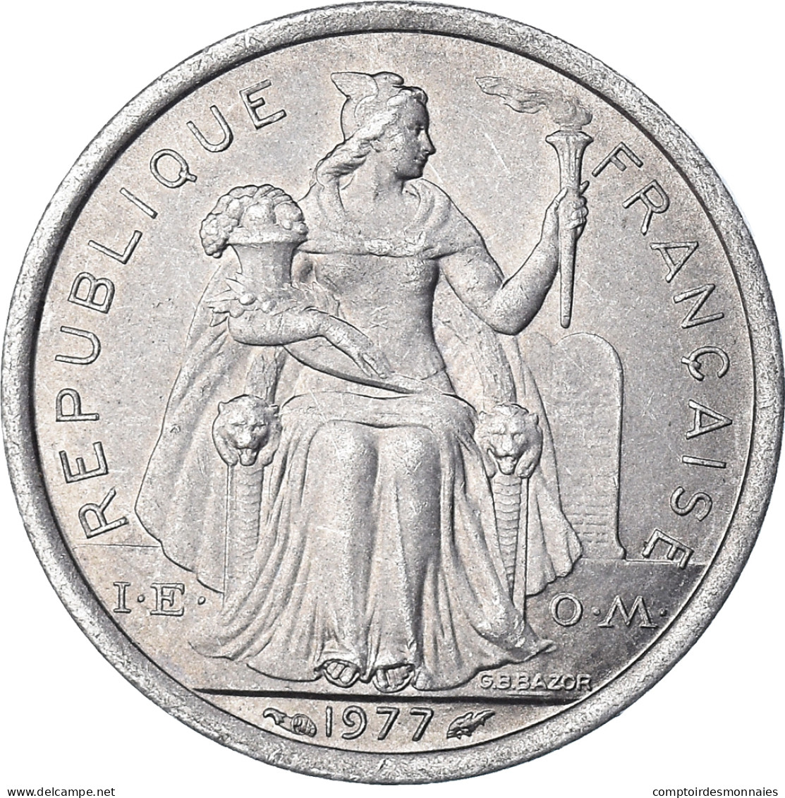 Monnaie, Nouvelle-Calédonie, Franc, 1977 - Nieuw-Caledonië