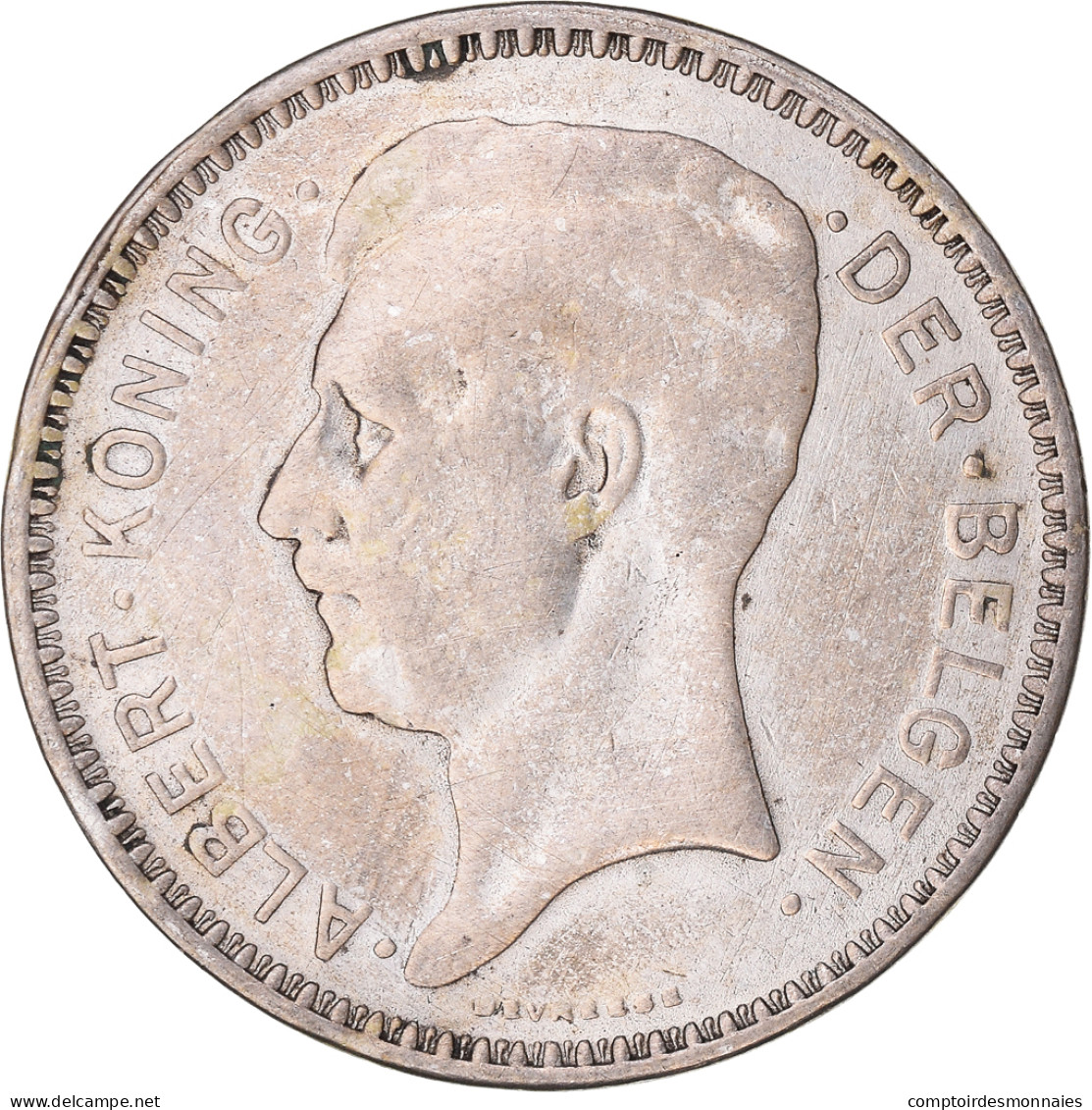 Monnaie, Belgique, 20 Francs, 20 Frank, 1934, Bruxelles, TTB, Argent, KM:104.1 - 20 Francs & 4 Belgas